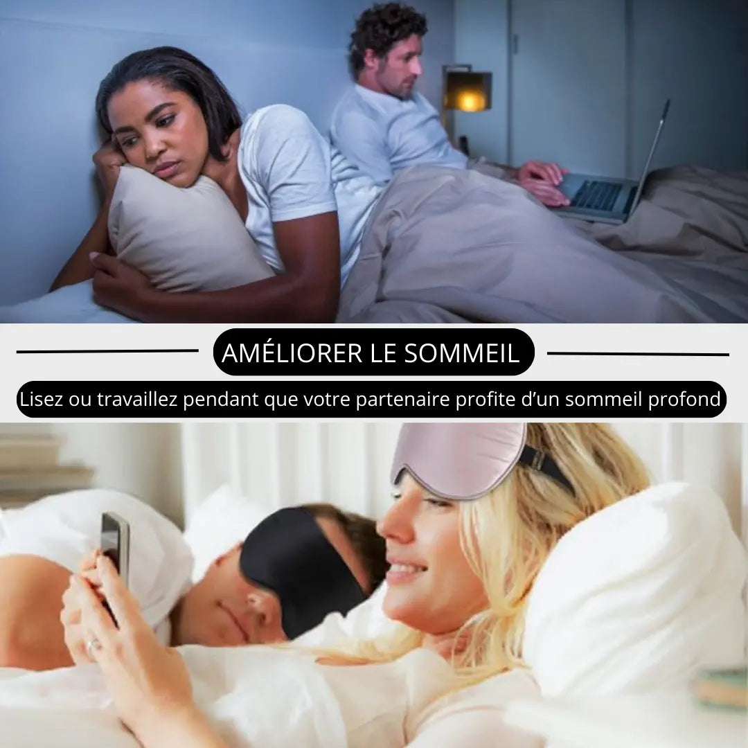 Masque de sommeil en soie